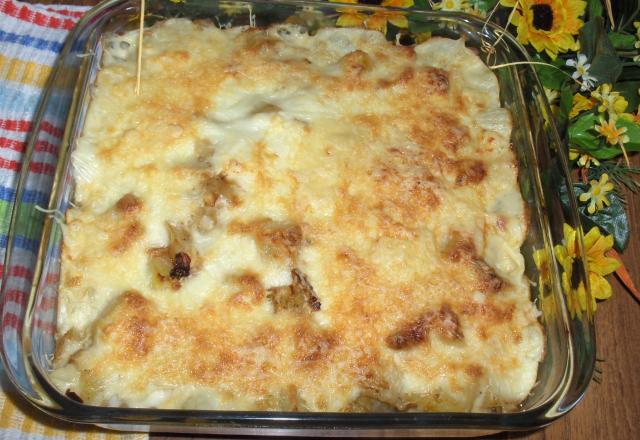 Gratin de Pâtisson à la béchamel