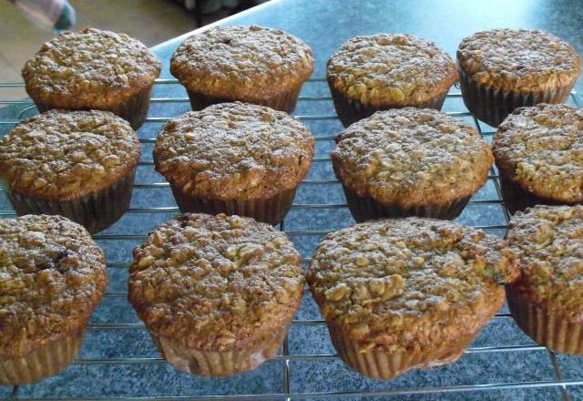 Muffins aux carottes et noix