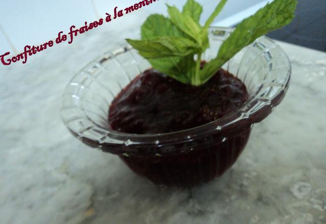 Confiture de fraises à la menthe fraîche