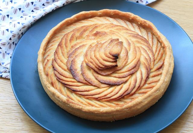 Tarte aux pommes rosace