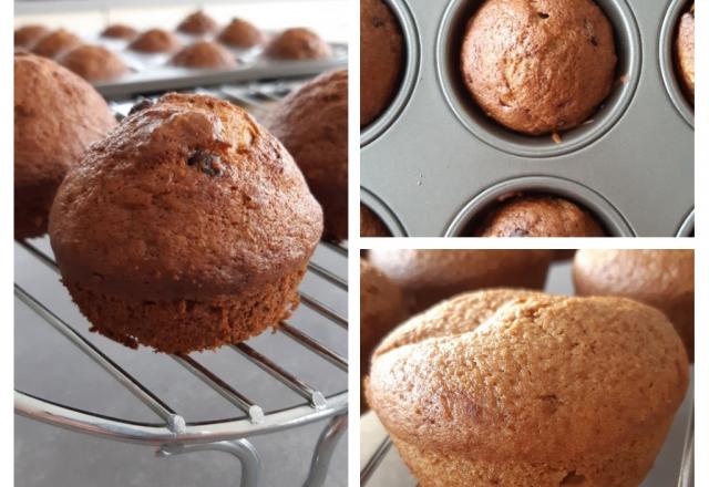 Muffins banane (chocolat)