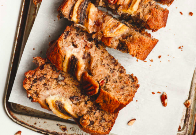 Cake à la banane (banana bread) Vegan