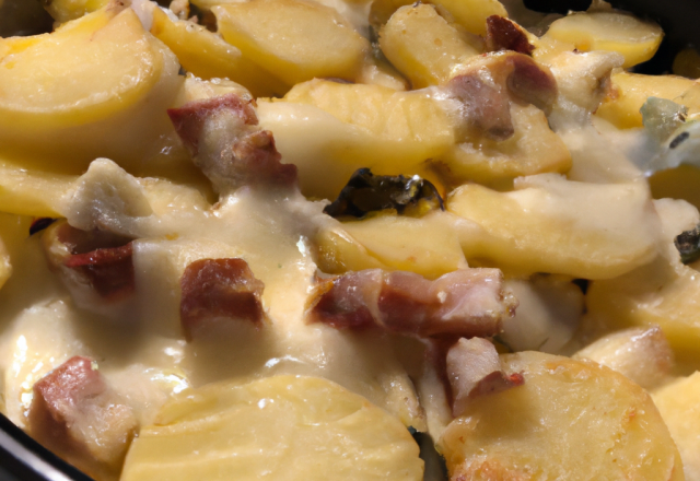 Tartiflette à la mode périgourdine