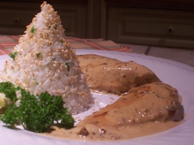 Blancs de poulet à la moutarde de Dijon