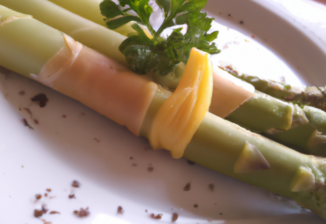 Roulé aux asperges