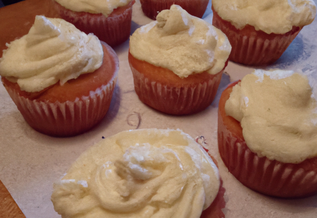 Cupcakes Amaretto topping cream cheese Vanille