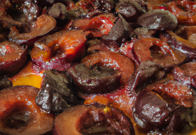 Chanciau aux prunes rouges