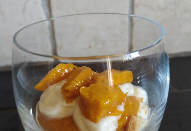 Verrines mascarpone-mangue