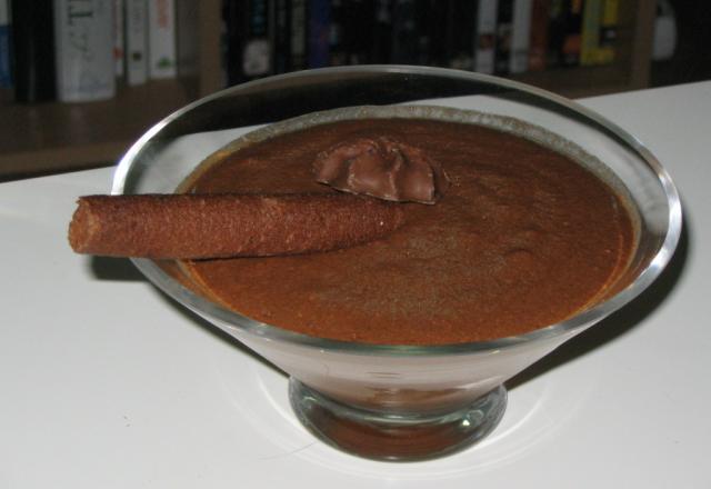 Mousse au chocolat légère goût vanillé