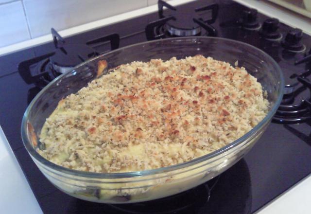 Parmentier express de courgettes façon crumble