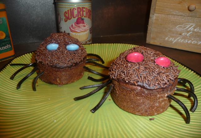 Cupcake araignée