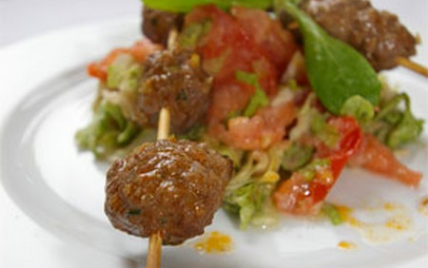 Brochettes Kefta à la menthe