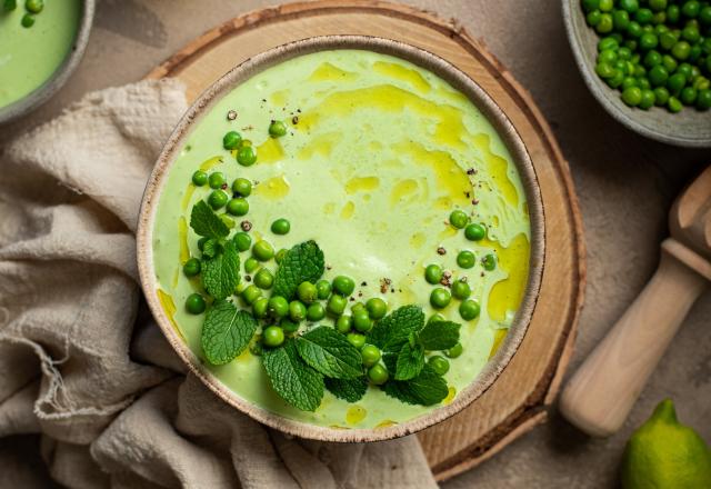 Cet ancien Top Chef partage sa recette de gaspacho froid de petits pois parfait pour la saison