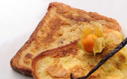 Pain perdu brioché à la vanille et cannelle