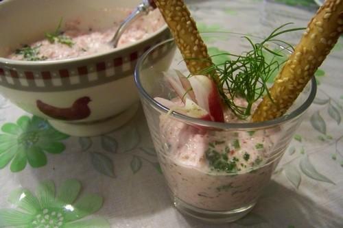 Mousse de radis roses