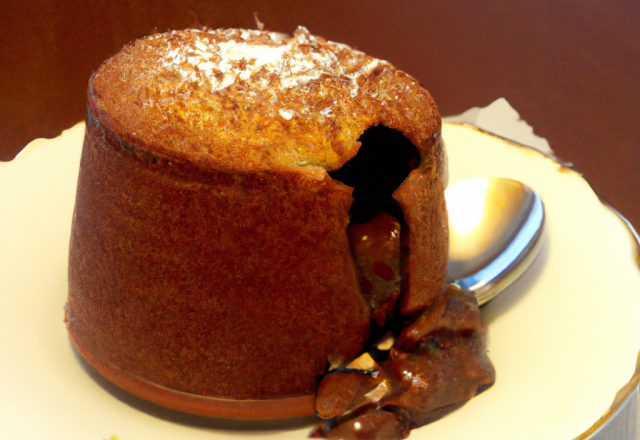 Soufflé au chocolat express