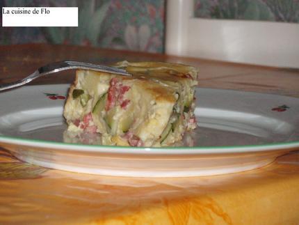 Clafouti aux courgettes et au chèvre