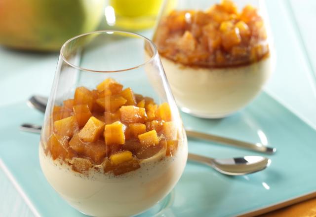 Panna cotta de mangue aux épices