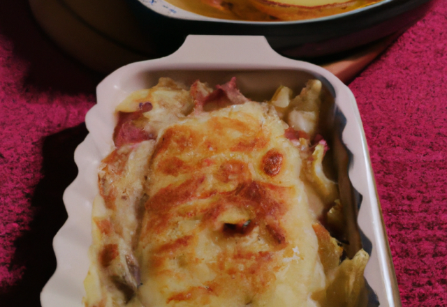 Gratin de pommes de terre à la cancoillotte