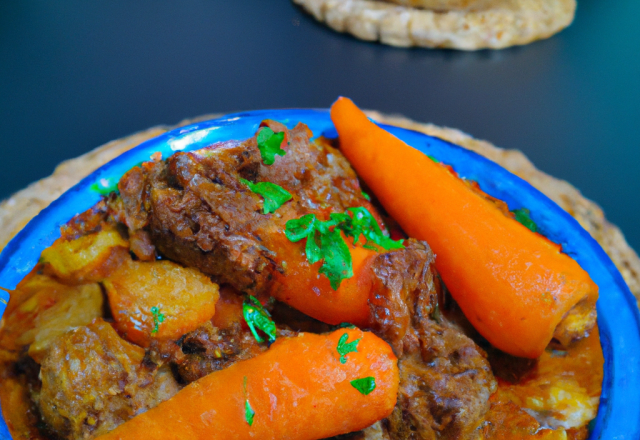 Tajine de bœuf et carottes