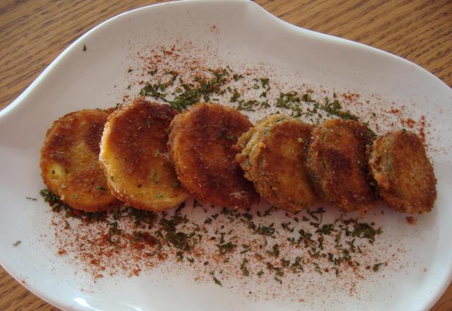 Courgettes panées