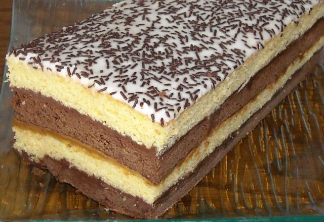 Gâteau napolitain aux spéculoos