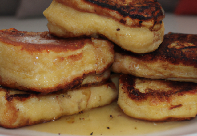 Pancakes façon pain perdu maison