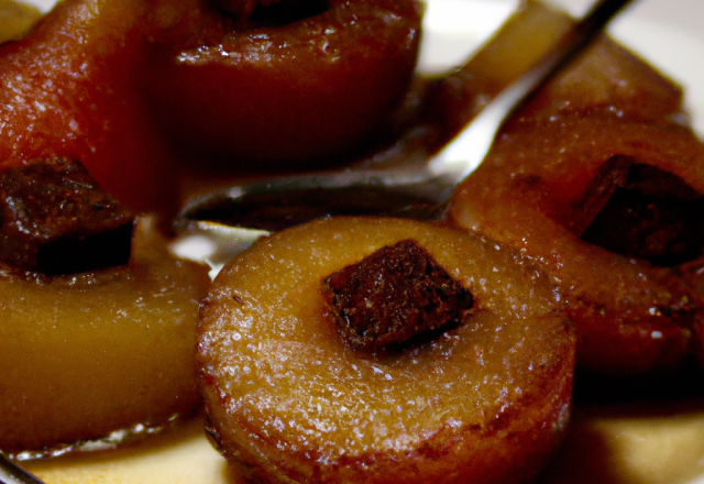 Poires au vin, vanille et cannelle