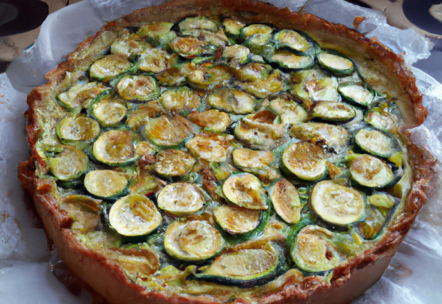 Tarte aux courgettes légère