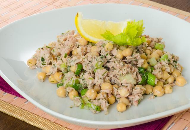 Salade de pois chiches et thon