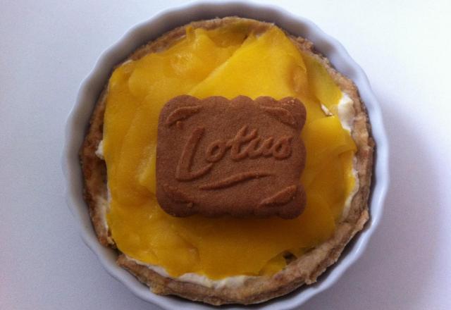 Tartelette mangue speculoos