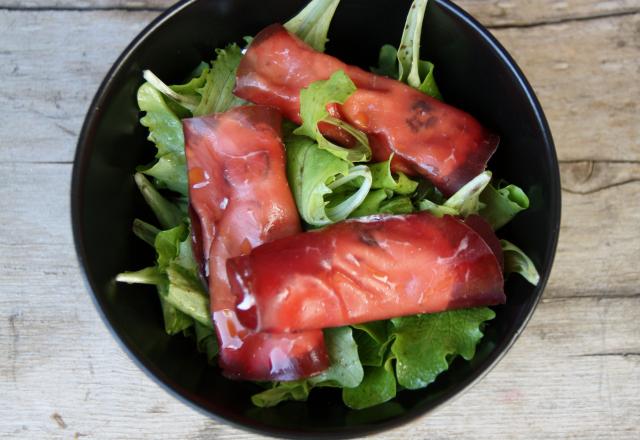 Salade avec brésaola et ricotta