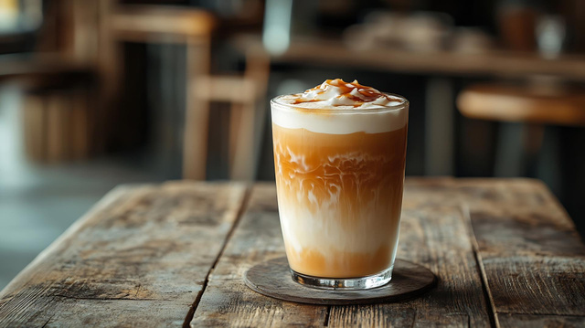 Oubliez le cappuccino : le Caramel Pudding Latte au Flamby est la boisson la plus gourmande du moment