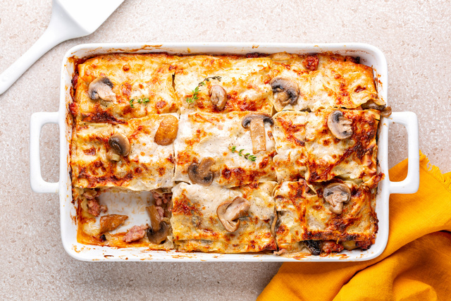 On mange quoi le 9 octobre ? Des lasagnes automnales aux champignons ultra réconfortantes