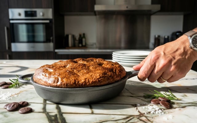 Simone Zanoni dévoile sa recette de focaccia façon pain au chocolat (et c’est une tuerie !)