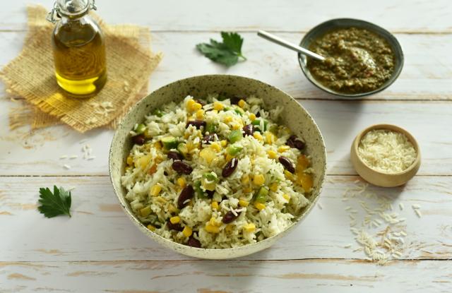 Salade de riz à la mexicaine. Dorian Nieto