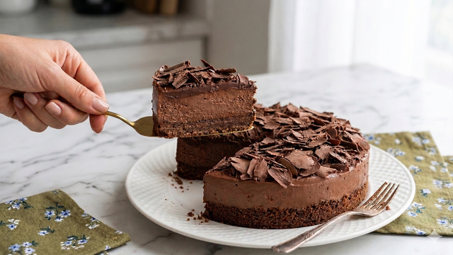 Ce gâteau au chocolat frais, composé de 5 ingrédients seulement, est un incontournable du repas de Pâques : tout le monde en redemande !