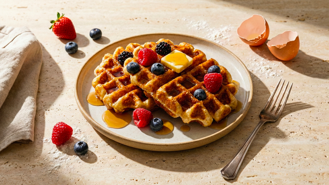 Gaufre: Christophe Felder remplace une partie du lait par de la crème : le résultat est d'une gourmandise absolue !