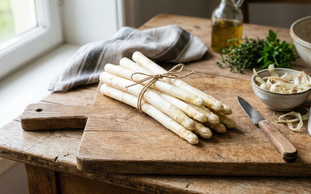 Asperges blanches : épluchage, cuisson parfaite, sauce mousseline… notre guide complet pour Pâques 2026