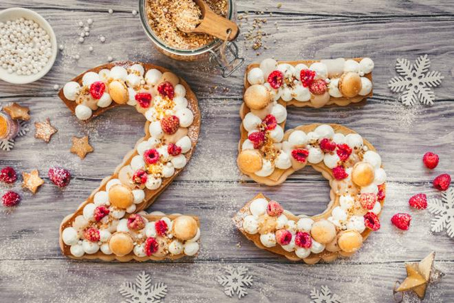 Un Number cake se décline à tous les parfums et pour tous les âges. Crédit photo : Vahiné, Number cake de Noël
