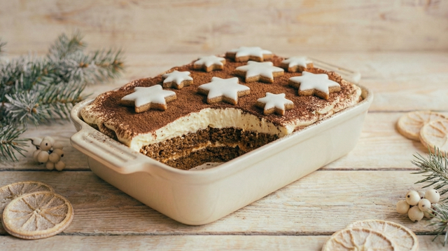 Tiramisu au pain d’épices : le dessert de Noël parfait pour changer de la bûche
