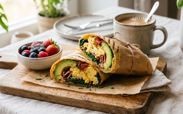 Sans gluten et protéinée : la recette de wrap qui va changer votre petit-déjeuner ou votre déjeuner (et elle est super simple à faire !)