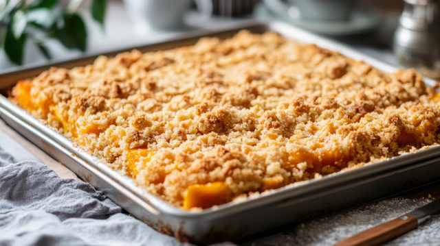 Voici ma recette super gourmande de crumble aux mirabelles que mes convives ont réclamé 2 jours de suite !