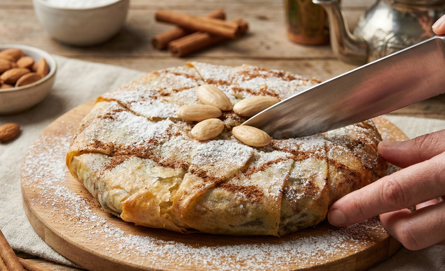 Julie Andrieu partage sa recette idéale pour la Saint-Valentin : une pastilla de poulet comme à Fès