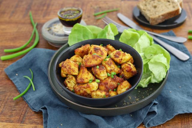 Poulet croustillant au curry. Silvia Santucci