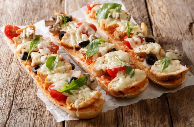 Pizza baguette. 750g