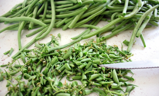 Équeuter les haricots verts, c’est long ! Voici une petite astuce pour gagner beaucoup de temps