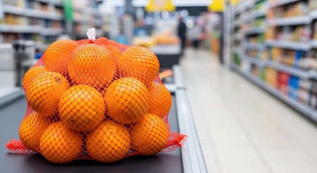 Oranges au supermarché : la vraie raison pour laquelle leur filet est toujours rouge