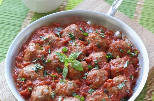 Boulettes de viande sauce tomate. Silvia Santucci