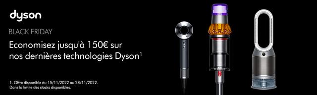 Black Friday : Top promo, économisez 120€ sur votre aspirateur-balai haut de gamme Dyson !